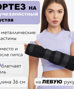 Wrist Brace with Splint - 36cm Left Hand Support