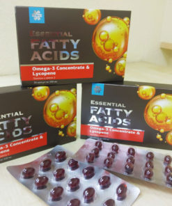 Lycopene & Omega-3 Supplements: 30 Capsules