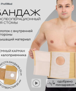 Post-Surgery Beige Ostomy Support Belt