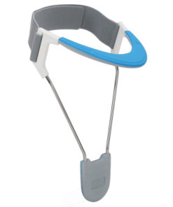 Neck Pain Relief Traction Device: Adjustable Cervical Support (13-17 Inches), Blue