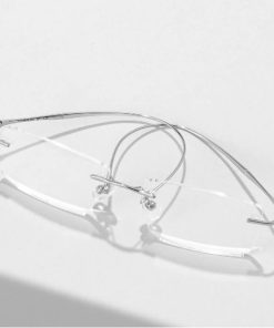 Titanium Rimless Blue Light Glasses: Luxury Computer Eyewear