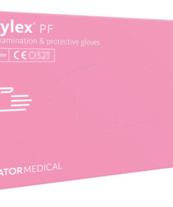 Pink Nitrile Gloves - Size Small (100 Count) - Mercator Nitrylex PF