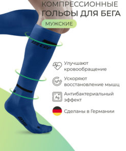 CEP Compression Socks - Blue, 0 Compression, 1 Pair
