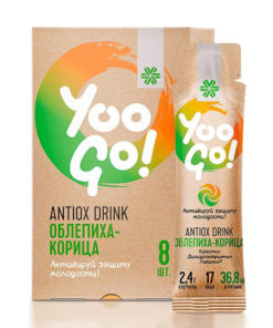 Sea Buckthorn-Cinnamon Antiox Drink Yoo Go (8 Pack)