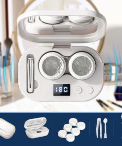 Portable Ultrasonic Contact Lens Cleaner with USB Charging & LED Display