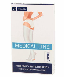 Luomma Idealista White Compression Stockings, Class 2, 1 Pair