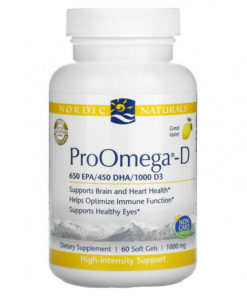 Nordic Naturals ProOmegaD Lemon Flavor 60 Capsules