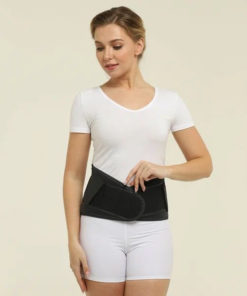 Back Support Brace (Lumbar-Sacral) - Size 8 (49"-55" Waist) - Black
