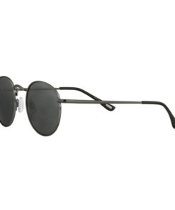 ZIPPO Unisex Black Copper Frame Sunglasses with Gray Lenses