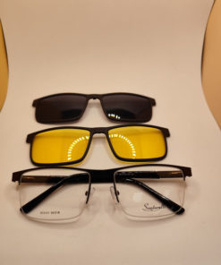 Santarelli Men's ST2131 Eyeglass Frames with Attachments
