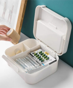 Portable Pill Case: 2-Layer Travel Medicine Box