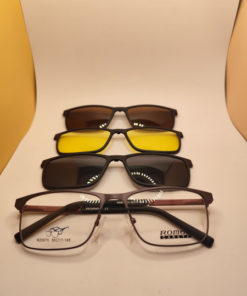 Romeo R25575 Magnetic Clip-On Sunglasses for Men