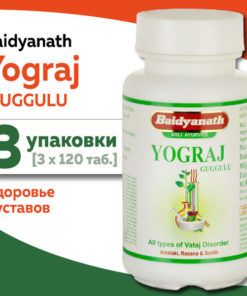 Yograj Guggulu for Joint Pain Relief (3 x 120 Tablets)