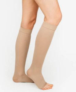 Cream Beige Compression Socks, Class 2