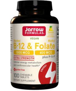 Methyl B12 & Methylfolate with P5P - 100 Chewable Tablets (Lemon Flavor)