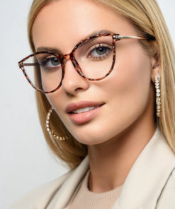 Grey Stone Flex Temple Eyeglass Frames (Non-Prescription)