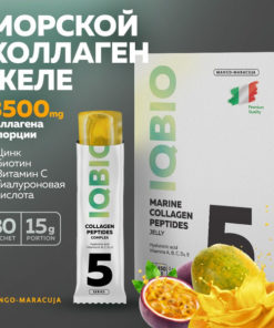 Marine Collagen Jelly with Biotin, Zinc & Vitamin C: Mango-Passionfruit Flavor - 30 Sachets