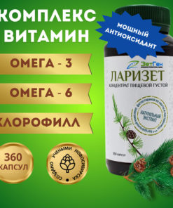 Larizet Omega-3 & 6 with Pine Extract: 360 Capsules