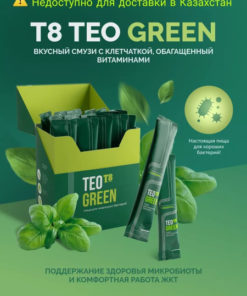 TEO T8 GREEN: Delicious Fiber-Rich Smoothie for Gut Health & Microbiome Support