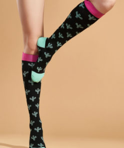 Compression Socks Red Heat: Black & Pink (1 Pair)