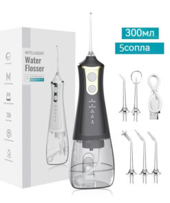 Portable Rechargeable Water Flosser for Teeth, Tongue & Braces