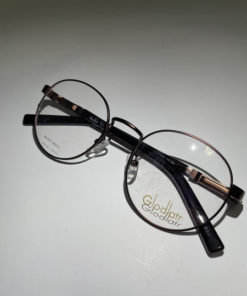 Unisex Round Metal Glodiatr Glasses with Case