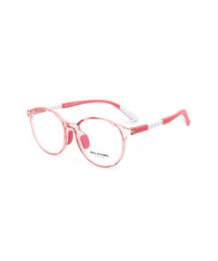 CALANDO 5291 C2 Red Crystal/White Medical Eyeglass Frames