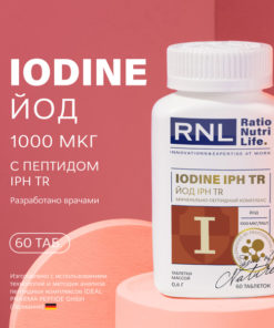 RNL Iodine 1000mcg with IPH TR Peptide: 60 Tablets