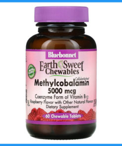 Bluebonnet Nutrition B12 5000mcg Raspberry Chewables - 60 Count