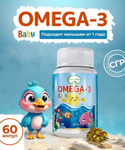 Omega-3 Baby Supplement: 60-Count for Children (Ages 1+)