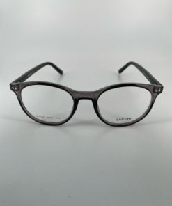 Dacchi D37527: Round Clear & Black Plastic Eyeglass Frames (Men's & Women's)