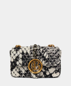 FioreBags Eva Classic Black Textile Tote Bag