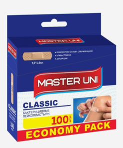 100 Count Sterile Adhesive Bandages (72x19mm) - Polymer Backing
