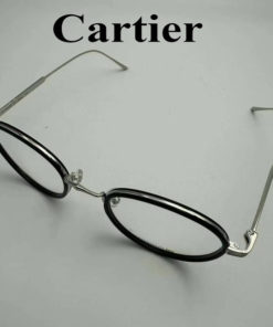 Cartier CT0250O Titanium Eyeglass Frames for Myopia