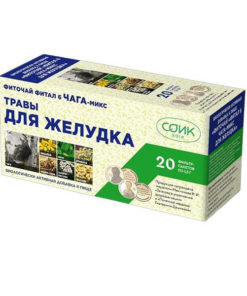 Fital 6 Chaga Stomach Tea: 20 Bags (1.5g Each)