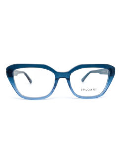 Two-Tone Green & Blue Eyeglass Frames