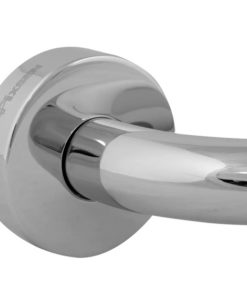 Silver Stainless Steel Bathroom Grab Bar (1-Piece)