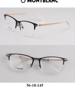 Montblanc MB0284OA Titanium Eyeglass Frames for Myopia