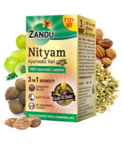 Nityam Zandu Laxative Tablets: 30 Count Stomach Relief