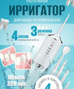 Portable Rechargeable Water Flosser (White)
