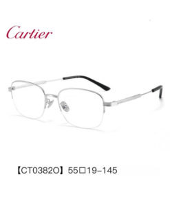 Cartier CT0382O Titanium Eyeglass Frames for Myopia