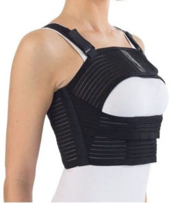 Women's Chest Support Bandage BGC-422 - Black, Medium