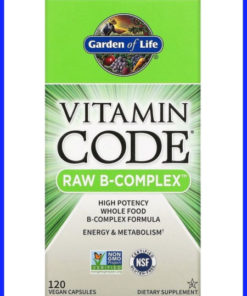 Garden of Life Vitamin Code Raw B-Complex Vegan Capsules (120 Count)