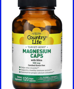 Country Life Target-Mins Magnesium Supplement: 300mg, 120 Veggie Caps