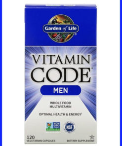 Garden of Life Vitamin Code Men's Multivitamin - 120 Vegetarian Capsules