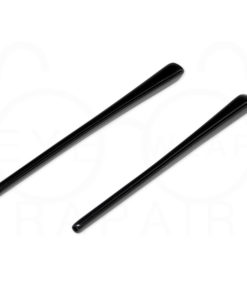 Black Plastic Temple Tips (70mm, 4 Pack)