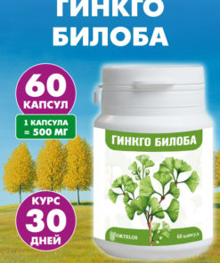 Ginkgo Biloba Capsules (60 Count)