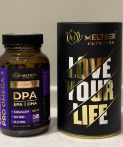 Omega-3 Fish Oil for Heart, Joints & Weight: DPA/DHA/EPA + Squalene/D3/K2 (240 Capsules)