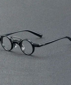 Vintage Round Acetate Men's Glasses with Women's Frame