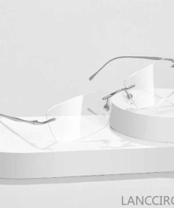 LANCCIRCLE Pure Titanium Blue Light Blocking Glasses: Frameless & Luxury